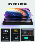 8 CORE 6G+128G Car Radio Stereo for Honda CRV 2002-2006 with Wireless CarPlay Android Auto, 9 Inch 1280 * 720P IPS Touch Screen Head Unit Android 13 GPS WiFi Bluetooth 32-Band DSP SWC HD Camera