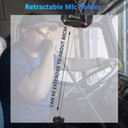 MB1 CB Radio kit, with Retractable Microphone Holder, Magnetic Antenna, External Speakers, Cigarette Lighter Plug, Long Range CB Radio for Truck