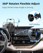 Car Phone Mount for 2020-2026 Toyota Highlander 8-inch Screen Accessories | L/LE/Hybrid XLE/Nightshade Auto Lock Car Phone Holder 360° Rotation Hands-Free Cradles Not Affect Vent (Not fit 12.3 '')