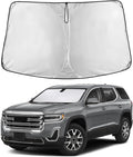 Windshield Sunshade Compatible for GMC Acadia 2017-2021 2022 2023, Sun Visor for Front Windshield & Window Sun Shade Cover, UV Heat Blocker & Protector, Car Accessories