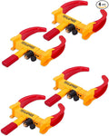 Anti-Theft Wheel Lock Set, 8 Keyed Alike, Red-Yellow Color, Fits 11.8 Inch Tires, Easy Installation