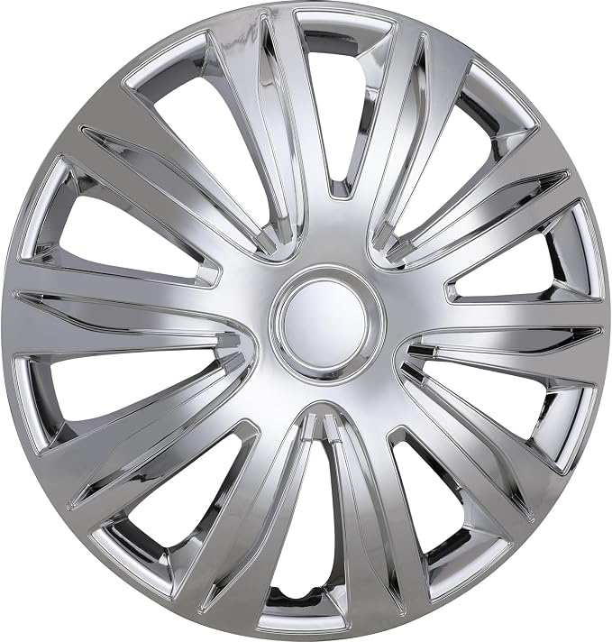 4-Pack 16 Inches Wheel Rim Cover Hubcaps,Redesign Fashion Style Replacement Hubcaps,Car Truck SUV Hub Accessories, Chrome