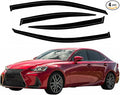 Tape-On Rain Guard 4-Piece for 06-12 Lexus Is250/Is350 Windows Visor Shield Shade Smoke