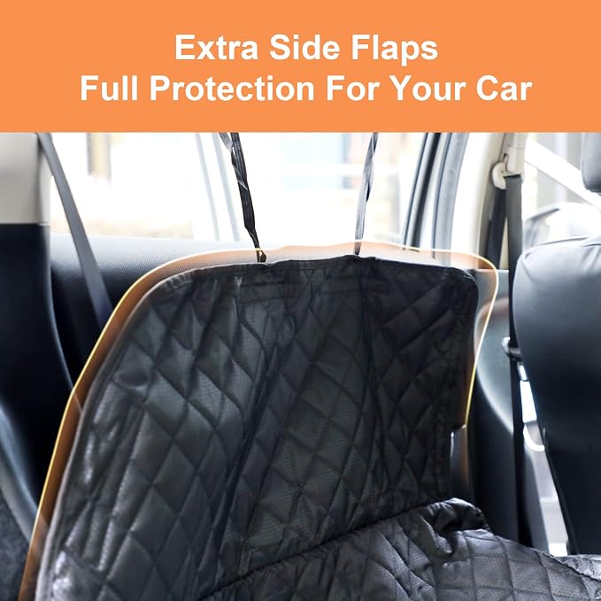 SUV Cargo Liner for Dogs, Waterproof Trunk Cover for SUVs with Bumper Flap Protector, Scratchproof Durable 600D Oxford Fabric, Non-Slip, Machine Washable
