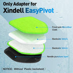 XINDELL 5 Pack Windshield Cleaner Velcro Microfiber Pads – 5.7" W Replacement Heads Cover for Xindell EasyPivot Windshield Cleaner Tools. Washable & Reusable Triangle Pads - Handle Not Included