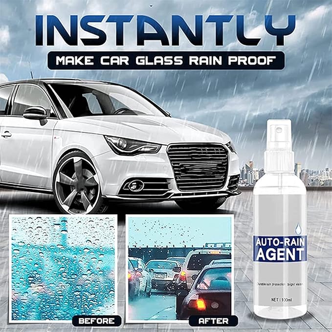 Car Glass Waterproof Coating Agent Anti-Fog Rainproof Agen, Clean and Restore Vehicle Brightness, 100ml (Defogging Agent)