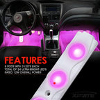 Purple LED Truck Bed Light Kits with On/Off Switch, for Pickup Exterior Interior Neon Lights, Footwells, Running Boards, Cargo, Under Car, Tonneau Cover, Rail Rock Lighting - 8 PCs