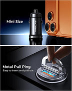 [2-Pack] 125W USB C Car Charger, Mini Metal USB C Car Adapter Fast Charging PD65W & QC60W Dual Port Type C Cigarette Lighter USB Charger for iPhone 17 16 15 14 Pro Max Air iPad Samsung MacBook