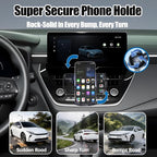 Car Phone Mount for 2019-2026 Toyota Corolla / Corolla Hatchback & 2022-2026 Corolla Cross, 15W Qi Wireless Fast Charging Auto-Clamping Center Console Phone Holder, 360° Adjustable, No Airflow Block