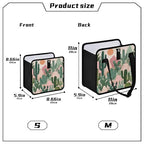 Car Trash Can Organizer Bin with Adjustable Strap for Back Front Seat Console Waterproof Leakproof Collapsible Portable 11 Inch Boho Cacti Mountains and Sun