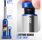 3 tons / 6000 lbs Lifting Automotive Welded Hydraulic Bottle Jack for Car SUV Pickup Truck, Auto Repair, with Manual Handle & Carrying Storage Case, Blue