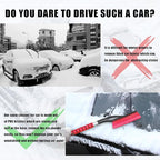 Snow Brush and Ice Scrapers for Car Windshield, Car Scraper Snow Clearing Brush, 2-in-1 Detachable Snow Removal Tool with Ergonomic Foam Grip Winter Accessories for Cars, Trucks, SUVs
