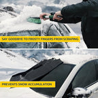 Seal Skin Covers Windshield Cover for Ice and Snow, All Weather Waterproof Snow Cover for Car, Winter Accessories for Sedan, SUV & Trucks (42" x 69")