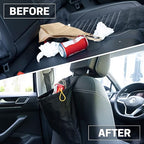 2PCS Hanging Car Garbage Can - Waterproof Leakproof Trash Bag | Car Trash Can with Durable Leakproof Lining, Keeps Vehicle Clean and Neat