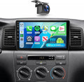 4+64G Car Radio Stereo for Toyota Corolla EX Screen 2007-2012 Android Wireless CarPlay Android Auto,9" IPS Touchscreen Car Stereo BT5.0, GPS,WiFi,SWC,59UI,32EQ AI DSP+Backup Camera for Corolla Radio