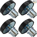 4PCS 60mm Shaft Diameter Car Lift Rubber Tray Heightening Feet Plus High Leg Pads, Screw Up Car Lift Pads Heightening Feet Tray