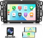 4Core Car Radio Stereo for Chevy Silverado GMC Sierra 2007-2013, Android 13 with CarPlay Android Auto Bluetooth GPS Navigation 5GHz WiFi with Backup Camera