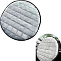 Car Steering Wheel Sunshade, 16.93" Anti-Heat Steering Wheel Protector, 3-Layer Thickened Design, Aluminum Film Car Sun & Heat Block Cover, Universal for Most Cars (Silver)