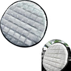 Car Steering Wheel Sunshade, 16.93" Anti-Heat Steering Wheel Protector, 3-Layer Thickened Design, Aluminum Film Car Sun & Heat Block Cover, Universal for Most Cars (Silver)