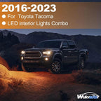 for 2016-2023 Toyota Tacoma Interior Lights | Compatiable with 2016-2023 Toyota Tacoma Interior Lights Kit Package Super Bright 6000K White LED