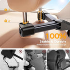 Baby Car Mirror with Stable Hook Clip, Never Falls or Shakes, Rear Facing Car Seat Mirror for Baby Newborn Essentials, Easy Install, Shatterproof & Crash Tested, White