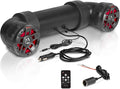 UTV4BRGB ATV Sound System - 4 Inch Speakers, Tweeters, IPX5 Weatherproof, Bluetooth, Built-in Amplifier, Multi-Color Illumination