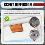 Wood Car Air Freshener,Magnetic Wood Car Fresheners Long Lasting for Absorbing Unpleasant Smells,Reusable Wooden Cars Freshener Cars Interior Accessories for Truck & SUVs (Amber)