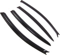 WD2-302 Dark Smoke 4 Pcs Set Window Visor (Outside Mount) Deflector Rain Guard Compatible with 2004-2009 Mazda Mazda3