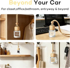 C Classy Hanging Car Air Freshener 2 Pack, Fruit Loops Essential Oil Diffuser, Long-Lasting Fragrance, Cute Glass Bottle Car Accessories for Women & Men, Made in USA