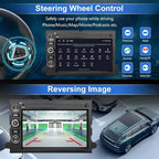 Android 13 Car Radio Compatible for Ford F150 F250 F350 Fusion Edge Explorer Taurus Freestar, Car Stereo Audio with Wireless CarPlay/Android Auto SWC GPS WiFi Bluetooth FM RDS DSP