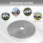 33Ft (10M) Car Door Edge Guard, No Glue Car Door Entry Guard Protective Strip, Rubber Edge Trim Car Door Protector, Applicable to Car, Truck, SUV and ATV, Car Exterior Accessories（Gray）