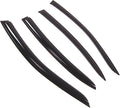 WD2-699 Dark Smoke 4 Pcs Set Window Visor (Outside Mount) Deflector Rain Guard Compatible with 2000-2004 Jaguar Jaguar S-Type