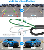 Backup Camera for Truck Plug and Play: 4.8" 1080P Stable Signal Clear Night Vision Rear View Camera System, IP69K Waterproof 3X Zoom Back Up Camera for Car SUV Pickup Van