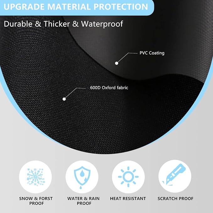 Windshield Cover for Ice and Snow, Car Windshield Snow Cover with Side Mirrors Cover, Thicken Winter Windshield Covers Waterproof Outdoor Covers Fits Most Cars SUVs and Vans (75"x47")