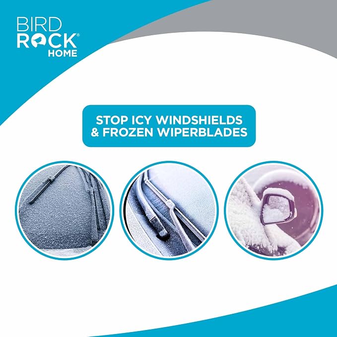 Car Windshield and Side Mirrors Cover for Ice and Snow | All-Weather Protection | PVC Coated Polyester | Fits Cars, SUVs, Small Trucks | Quick Install | Includes Storage Bag | 61" x 41"