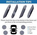 4 Doors Handle Storage Box Compatible with Ford Bronco 2021-2026 Accessories, Phone Holder Front and Rear Door Grab Handle Pocket Storage ABS Plastic-4PCS (Not for Sport Model)
