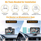 Baby Car Camera HD 1080P - Rear-Facing Car Baby Monitor with Night Vision, Adjustable View Angle, Easy Setup, Anti-Glare Display, Safety for Kids & Infants