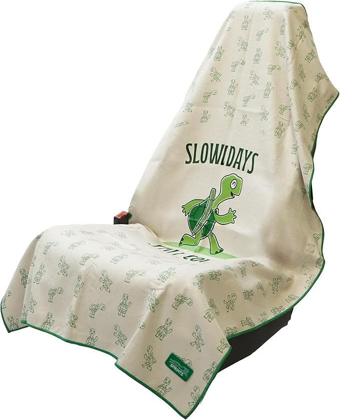 Athletic Running Towel, Full-Sized, Car Seat Cover - Moisture Wicking (Slow Days Still Count)