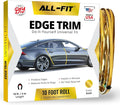 Car Door Edge Protector – Universal DIY Edge Trim to Prevent Scratches & Dings – Flexible Adhesive Molding Trim for Cars, Trucks & SUVs (10 Ft - Gold)