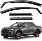 Window Deflectors Smoke Tinted In-Channel Side Window Vent Visor Deflectors Rain Guards Compatible with Santa Cruz 2022-2026 - 4pcs. GW0330