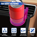 YoRise Air Vent Cup Holder for Car, Multifunctional Water Bottle Bracket with Mounting Clips, Car Air Conditioner Vent Drink Cup Holder Expander, Fit for Most Cars with Horizontal Blade Vents (Pink)
