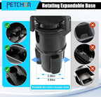 2 in 1 Expandable Cup Holder, 360° Rotating Cup Holder Expander for Car with Locking Function, All Purpose Car Cup Holder Base