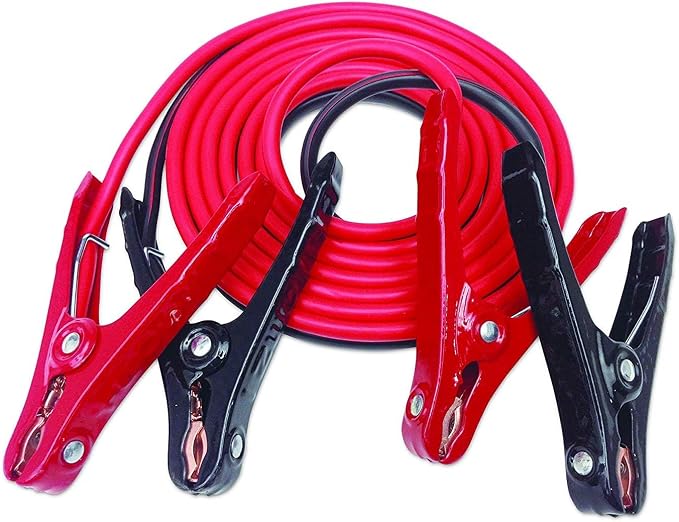 Heavy-Duty Jumper Cables for Car, Includes 8 Gauge Wire Conductor 12' Car Jumper Cables & 365 Day Roadside Assistance