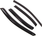 WD2-259 Dark Smoke 4 Pcs Set Window Visor (Outside Mount) Deflector Rain Guard Compatible with 2006-2010 Hyundai Sonata