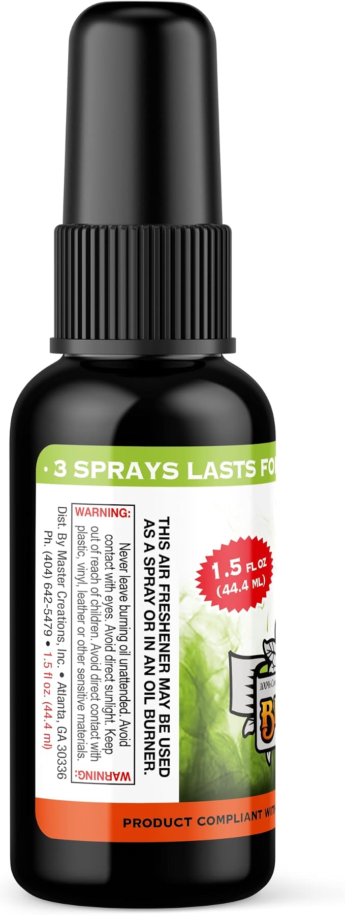(Pine Air, 1 Pack) Concentrated Air Freshener for Room and Car Spray - Oil-Based Diffuser Spray Bottle - Long-Lasting Bathroom Spray, Car Freshener, & Odor Eliminator Spray