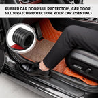 4PCS Car Door Edge Guards with 2.36" Width,Rubber Car Door Sill Protector for Doors Sills Anti-Scratch Protection,Universal Waterproof Doors Sill Protectors for Vehicles