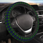 Thickened Elastic Steering Wheel Cover, Gordon Tartan Blue Green Plaid Ultra, Soft, Breathable, Fit for Cars, SUVs, Trucks, Stylish Comfortable Grip
