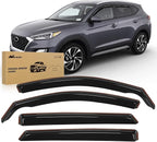 Window Rain Guards for Hyundai Tucson 2016 2017 2018 2019 2020 Window Deflectors, Vent Window Visors-4 Pieces