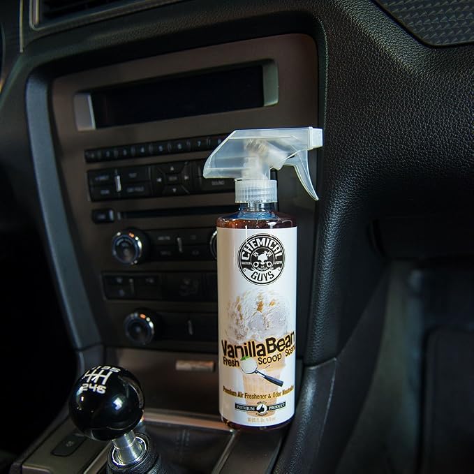 AIR23104 Vanilla Bean Fresh Scoop Scent Premium Air Freshener & Odor Eliminator, (Great for Cars, Trucks, SUVs, RVs, Home, Office, Dorm Room & More) 4 fl oz