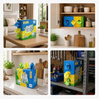 GLIMGLINT Microfiber Cleaning Cloth, 150 Pack Reusable Lint-Free Towels - Blue, Yellow & Green Soft Microfiber Towels for Home, Kitchen, Bathroom, Glass & Tables - 11"x9" Washable Shop Rags